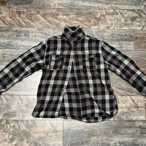 Original Use Black and Gray Checkered Shirt